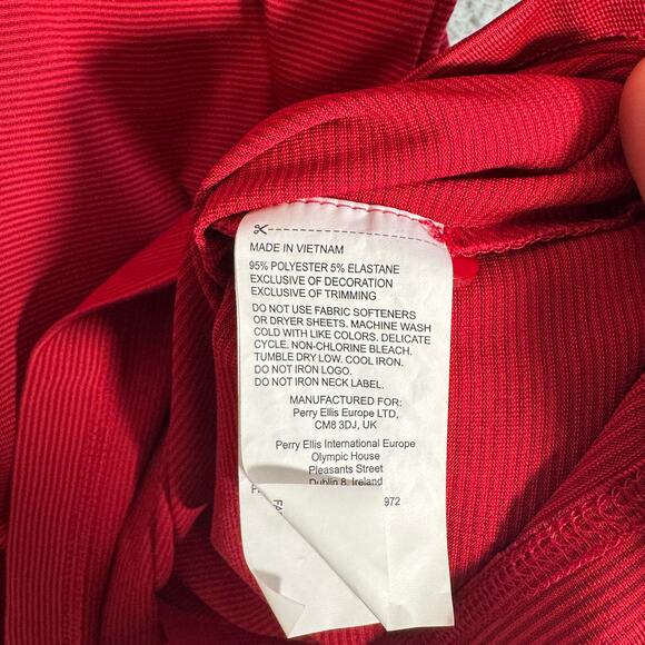 Callaway Mens Golf Stripe Polo XL Short Sleeve Red Opti Dri - Picture 7 of 9